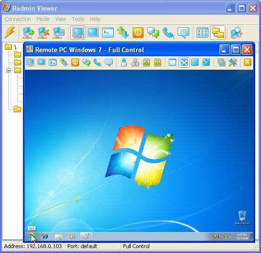 Remote Administrator Screenshot